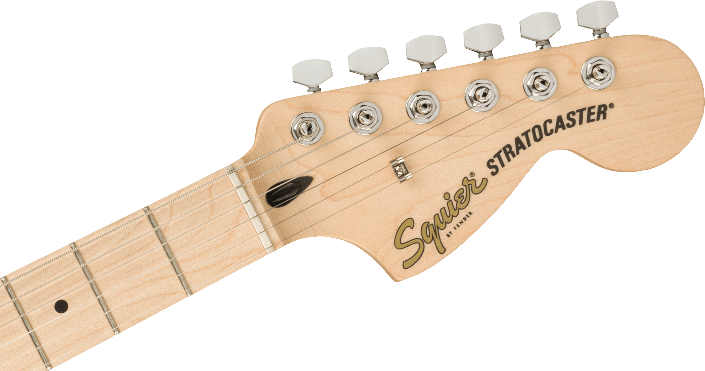Squier® Affinity Series™ Stratocaster®, Maple Fingerboard, White Pickguard, Black