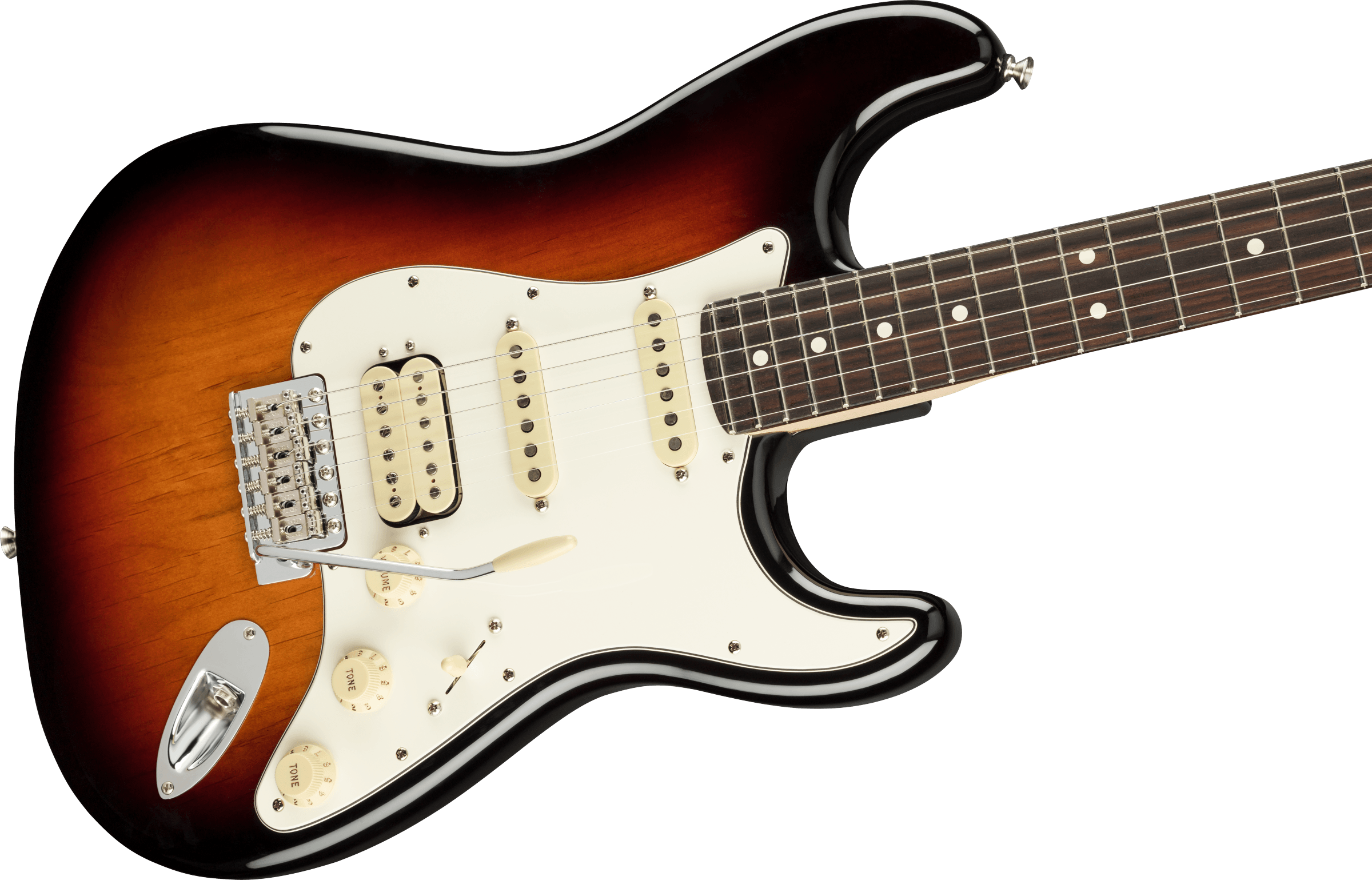 Fender® American Performer Stratocaster® HSS, Rosewood Fingerboard, 3-Color Sunburst