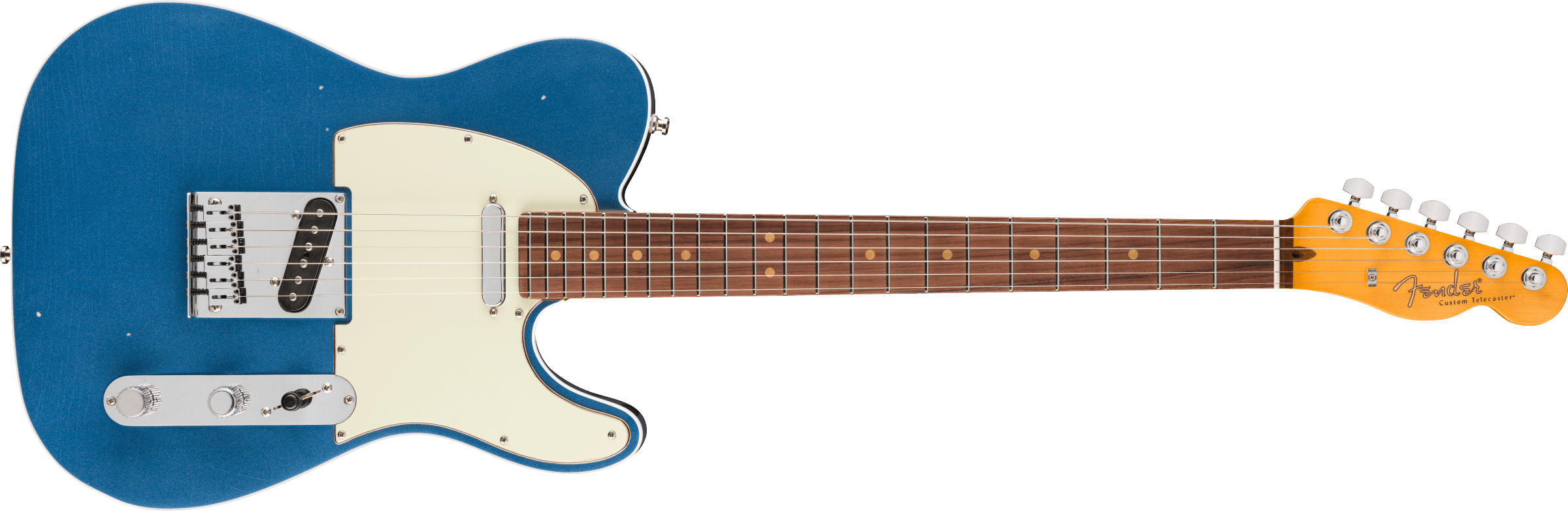 Fender® American Ultra Luxe Vintage '60s Custom Telecaster®, Rosewood Fingerboard, Lake Placid Blue