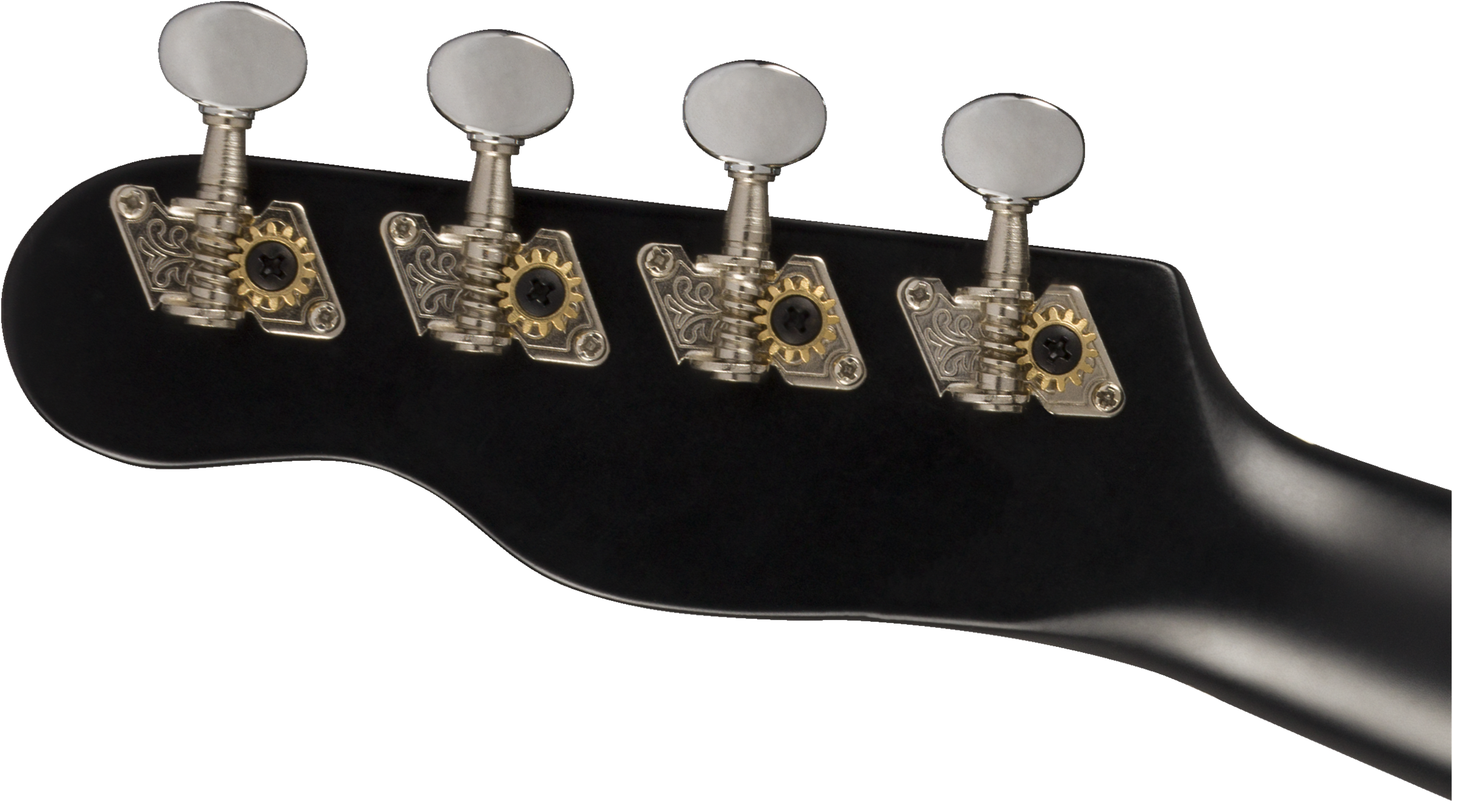 Fender® Venice Soprano Uke, Walnut Fingerboard, Black