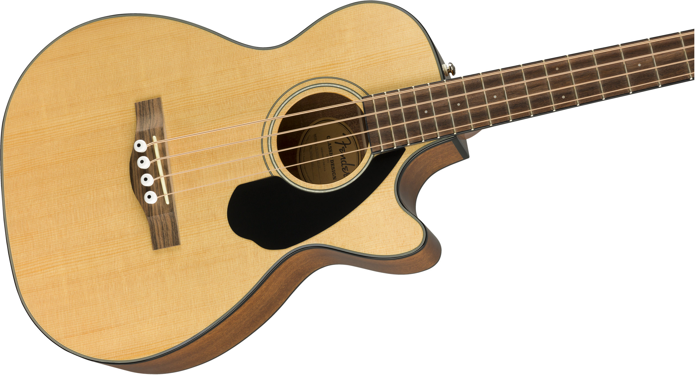 Fender® CB-60SCE Bass, Walnut Fingerboard, Natural