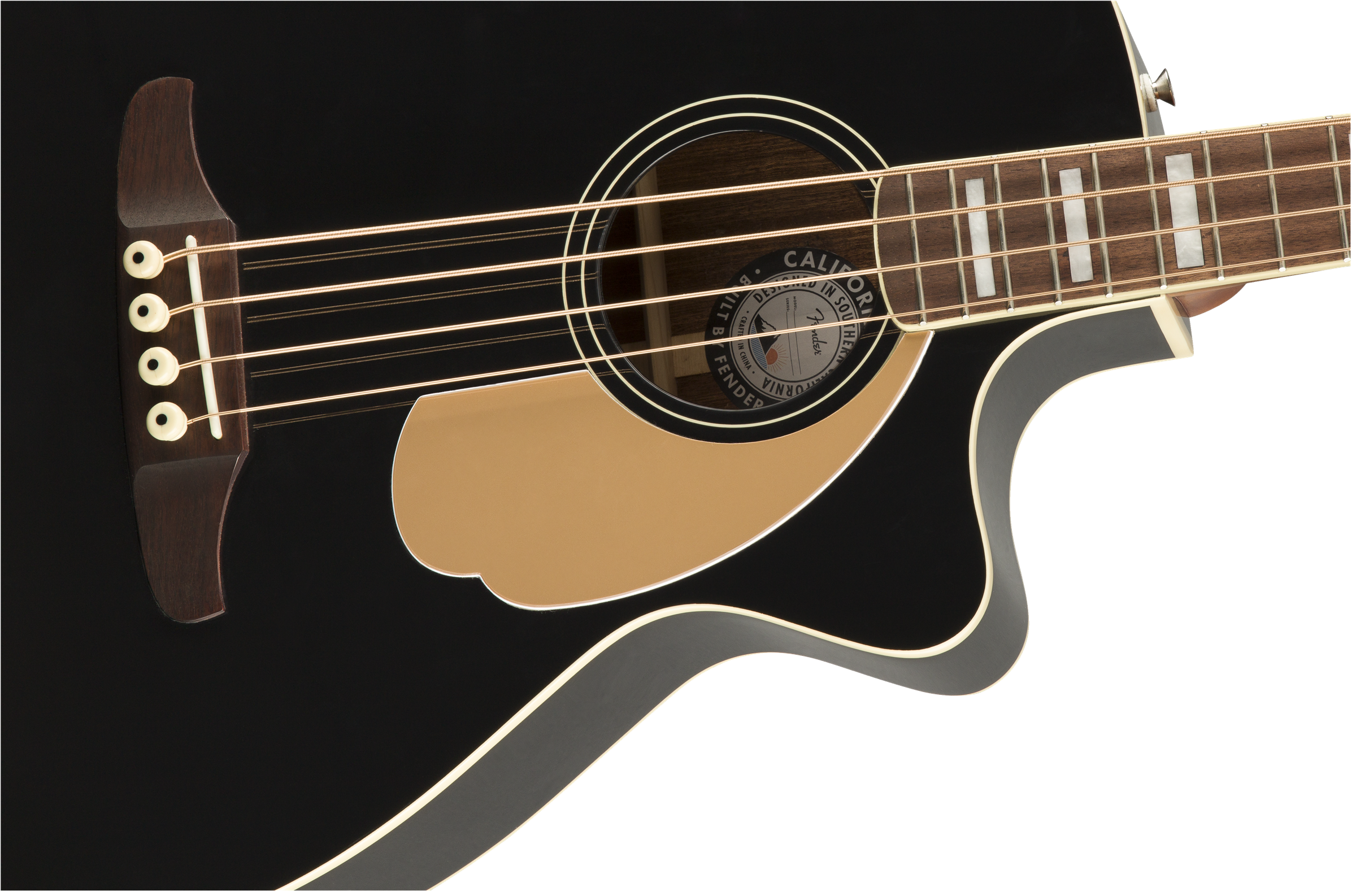Fender® Kingman Bass, Walnut Fingerboard, Black