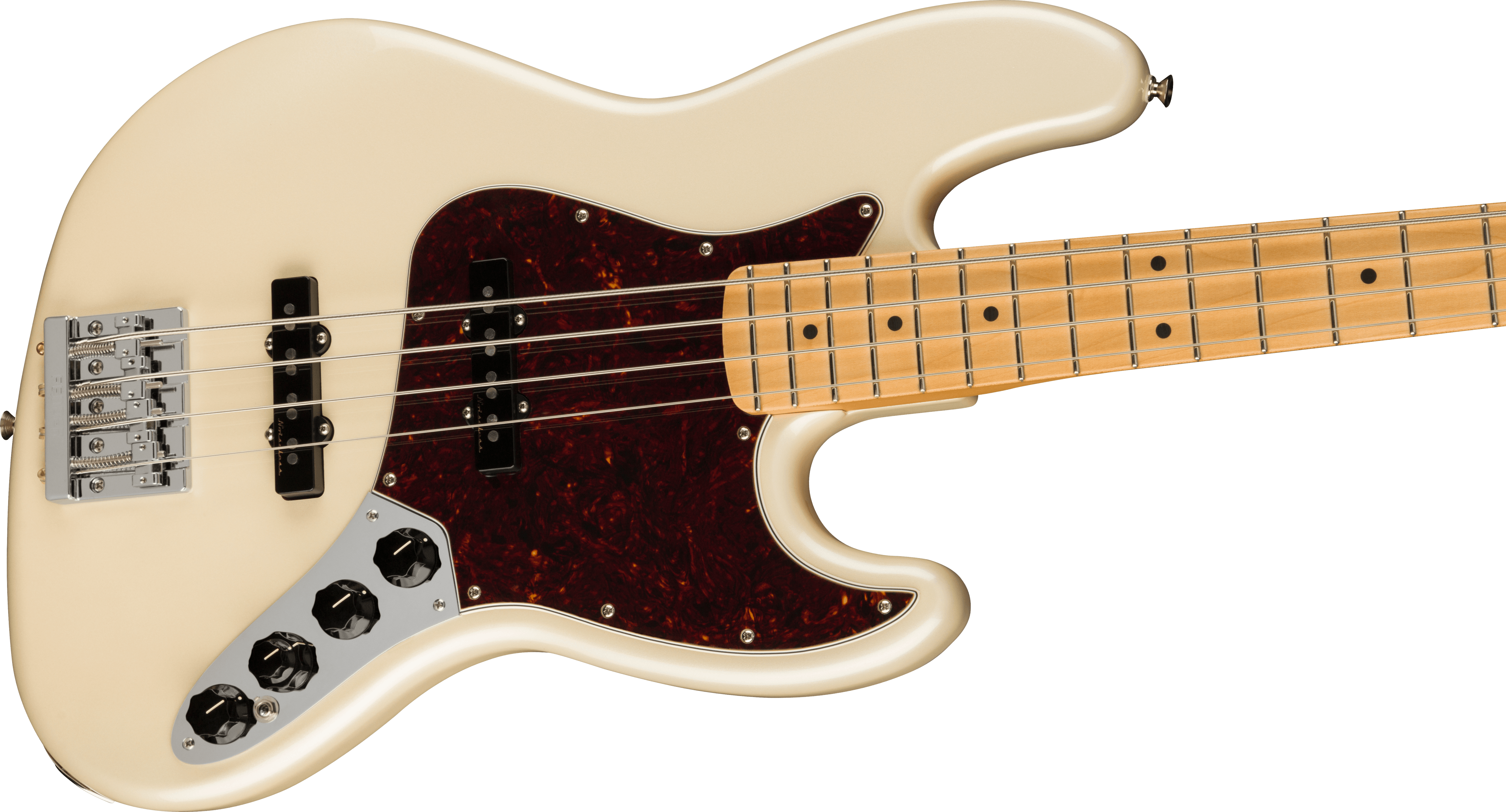 Fender® Player Plus Jazz Bass®, Maple Fingerboard, Olympic Pearl
