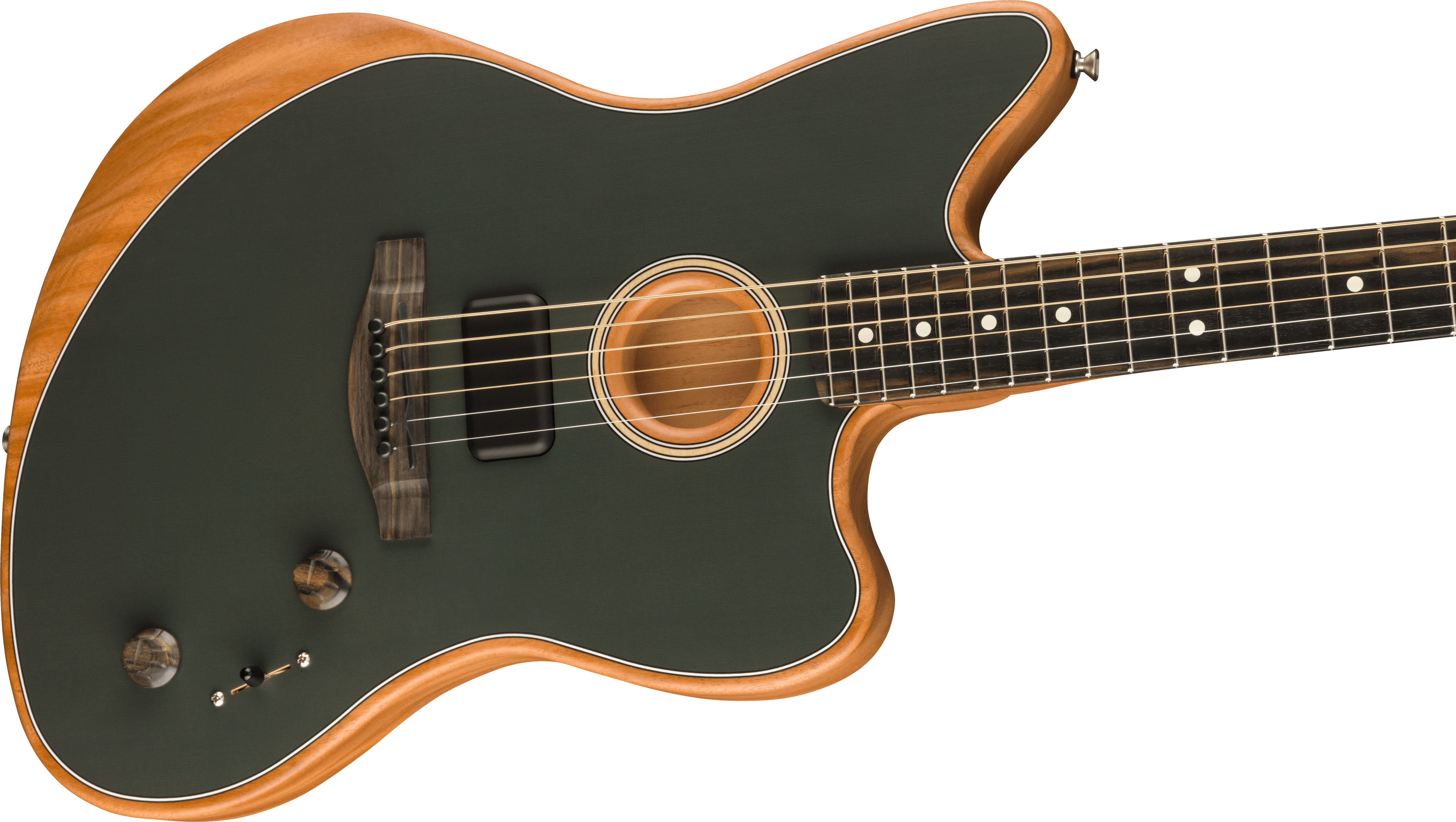 Fender® American Acoustasonic® Jazzmaster®, Tungsten, Ebony Fingerboard