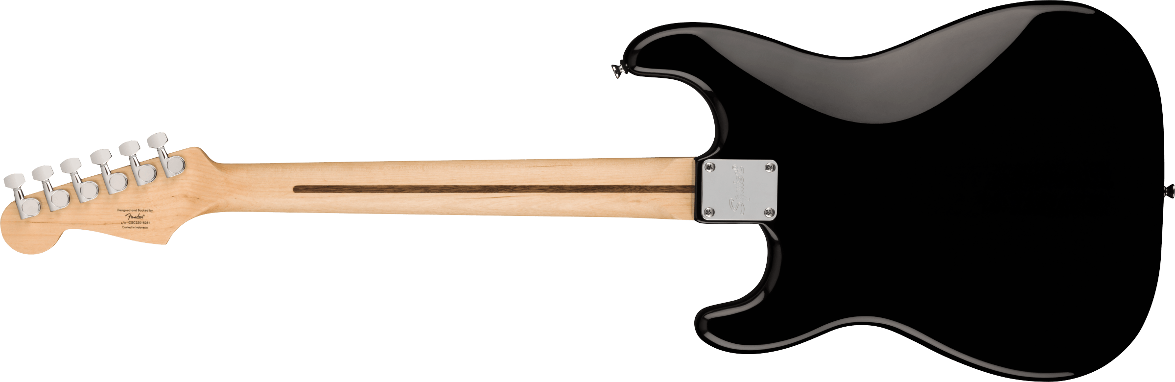 Squier® Sonic® Stratocaster® HT H, Laurel Fingerboard, Black Pickguard, Black