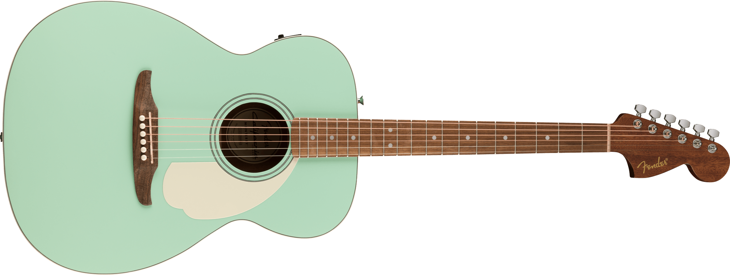 Fender® California Standard Monterey™ E, Spruce Top, Ivory Pickguard, Surf Green