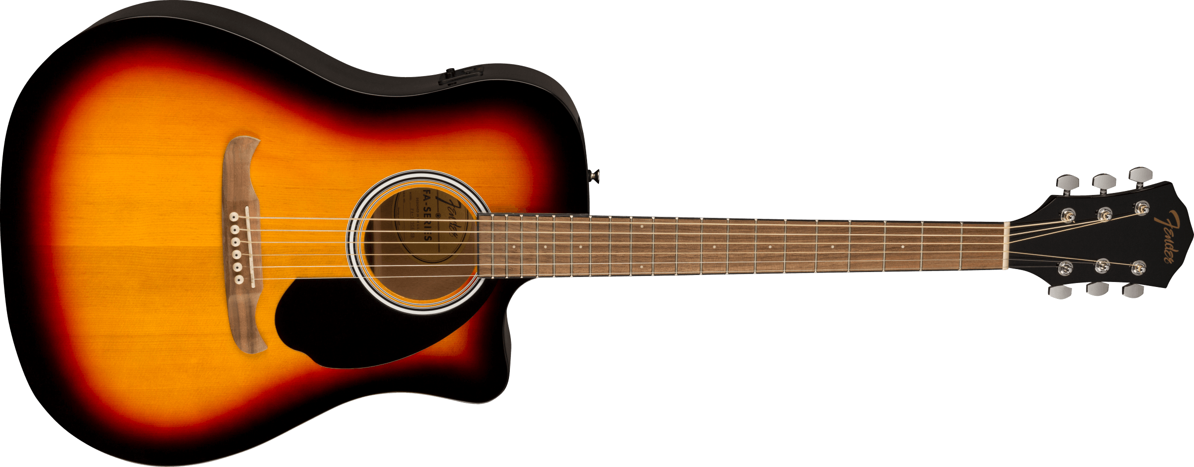 Fender® FA-125CE Dreadnought, Walnut Fingerboard, Sunburst
