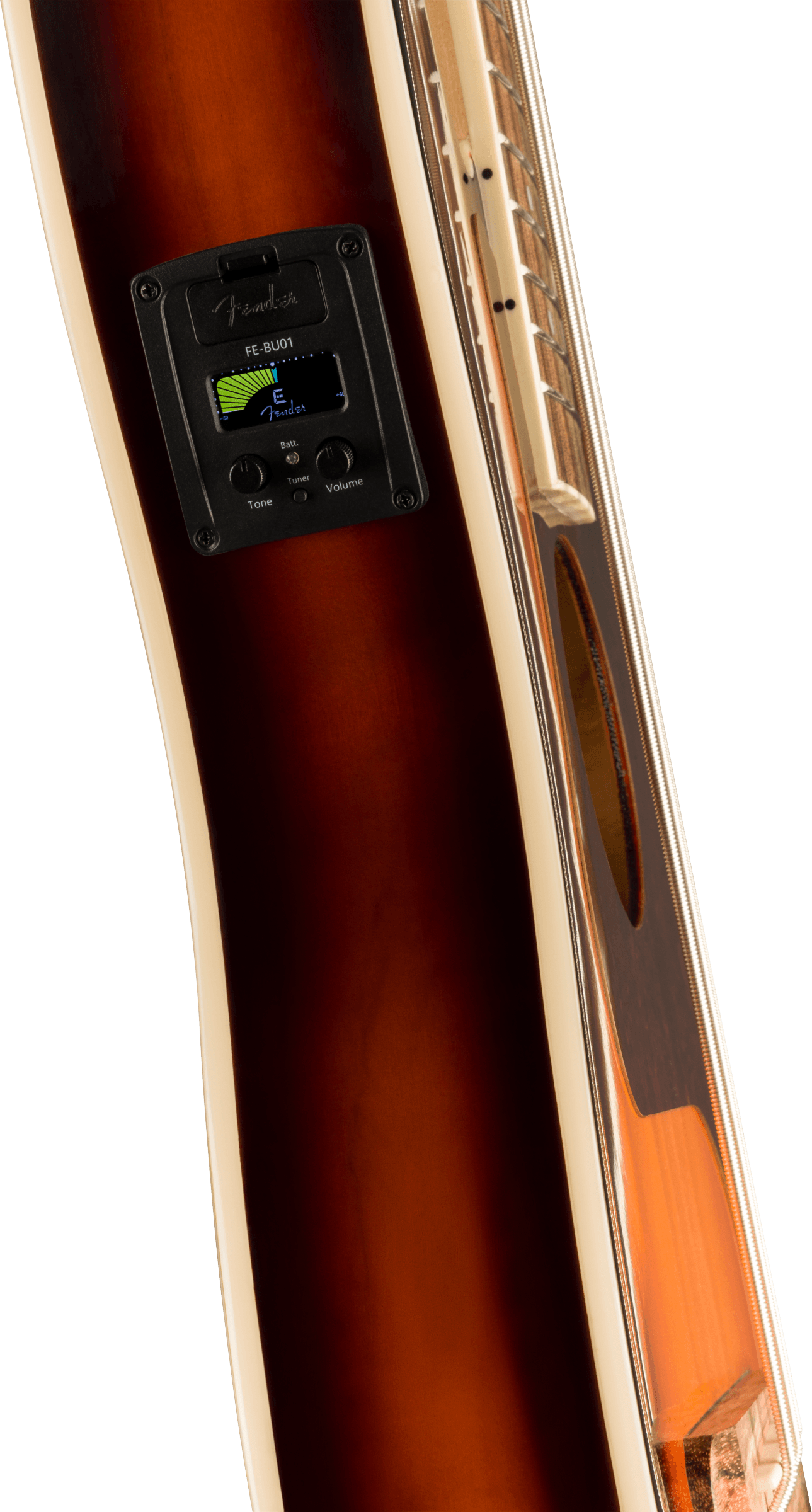 Fender® Fullerton Precision Bass® Uke, Walnut Fingerboard, Tortoiseshell Pickguard, 3-Color Sunburst
