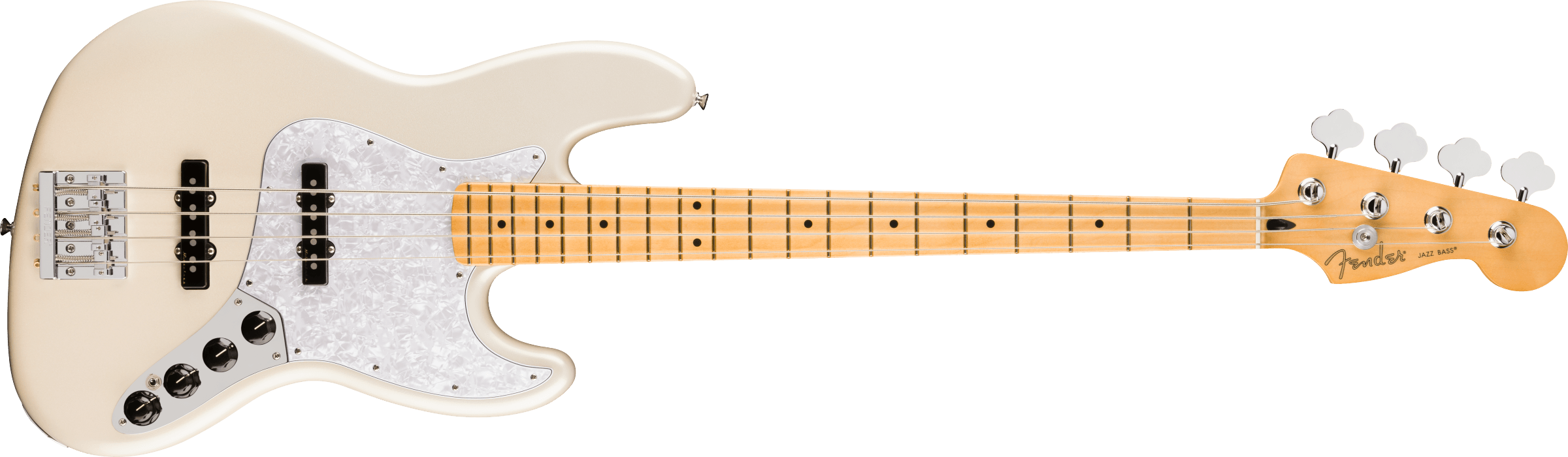 Fender® Player II Modified Active Jazz Bass®, Maple Fingerboard, Olympic Pearl