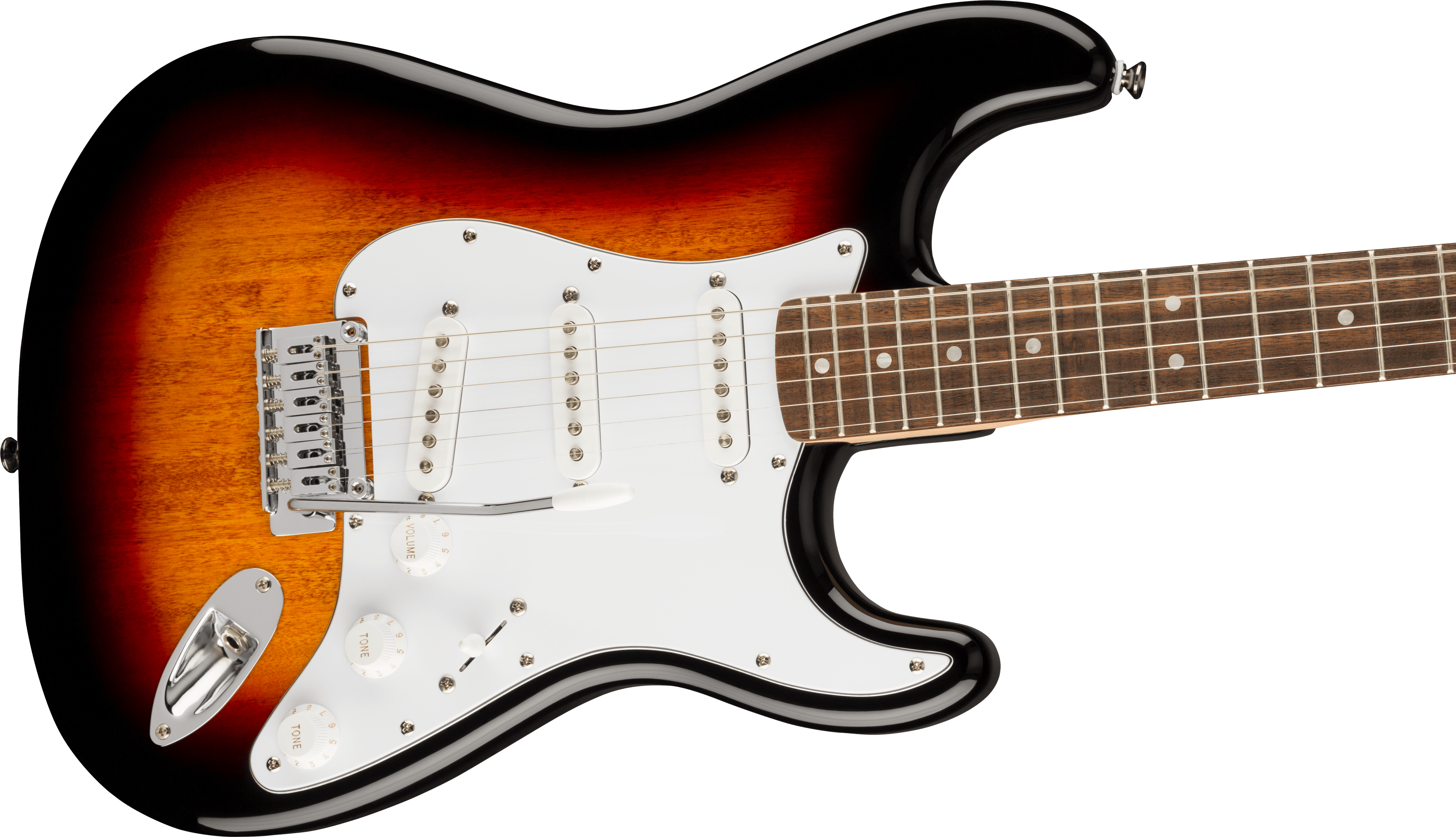 Squier®  Affinity Series™ Stratocaster®, Laurel Fingerboard, White Pickguard, 3-Color Sunburst