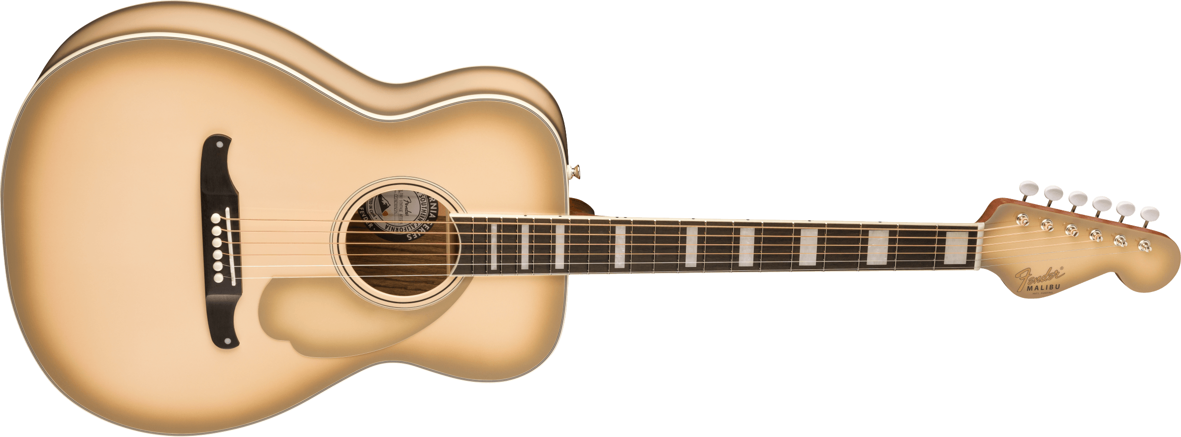Fender® Limited Edition California Vintage Malibu with Case, Antigua Pickguard, Antigua