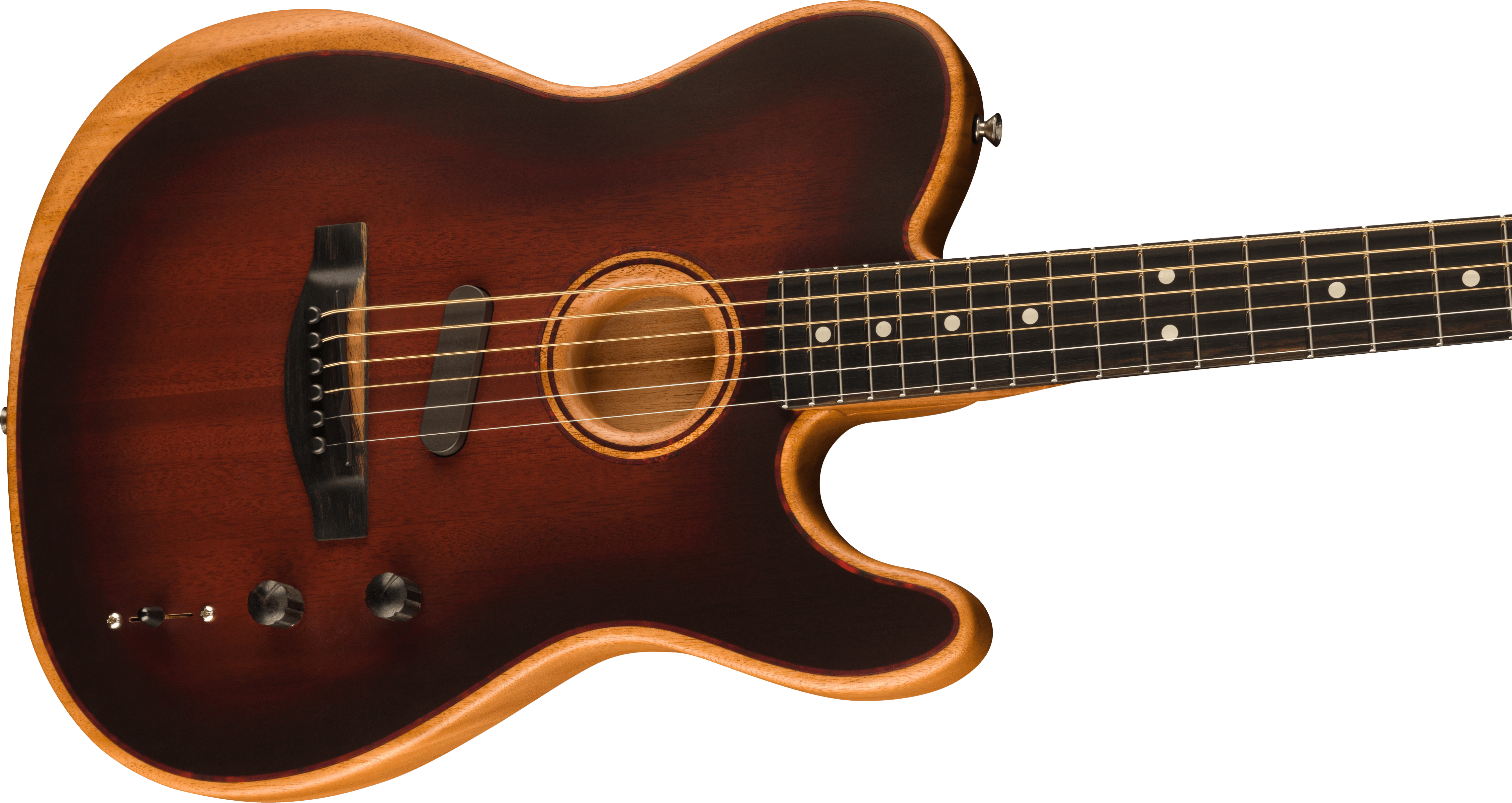 Fender® American Acoustasonic® Telecaster® All-Mahogany, Ebony Fingerboard, Bourbon Burst