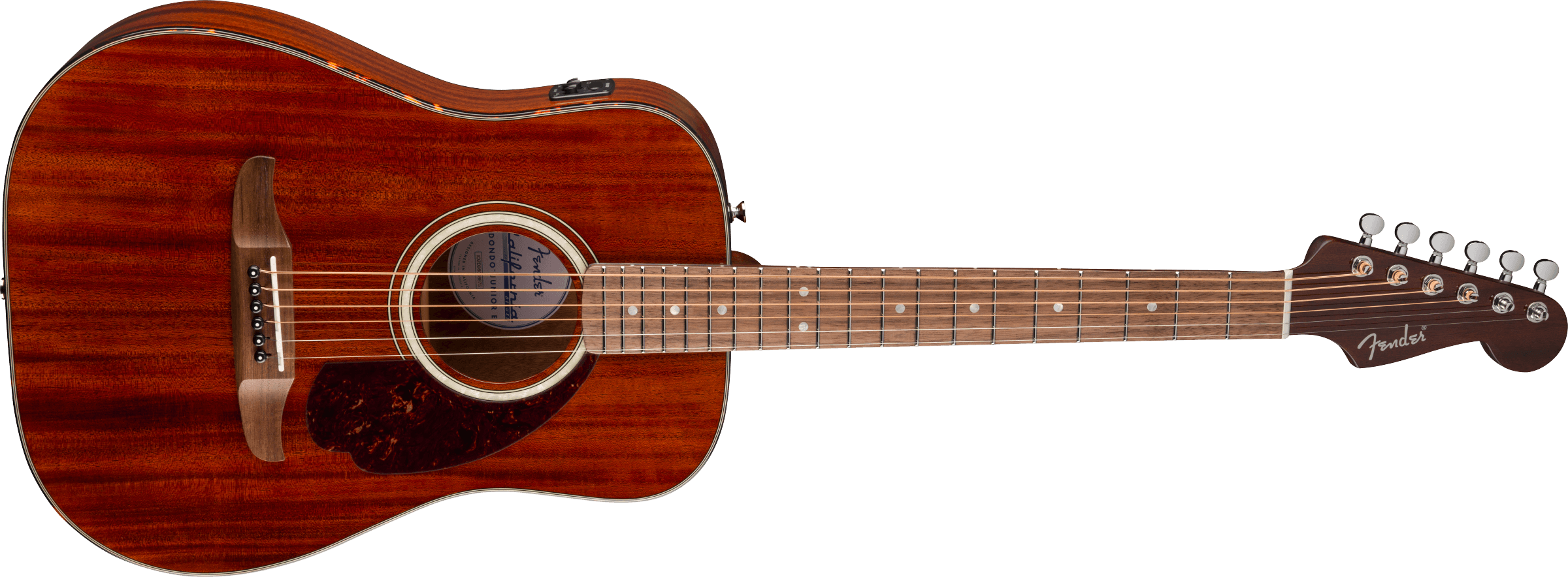 Fender® California Deluxe Redondo™ Jr. E Mahogany, Walnut Fingerboard, Natural