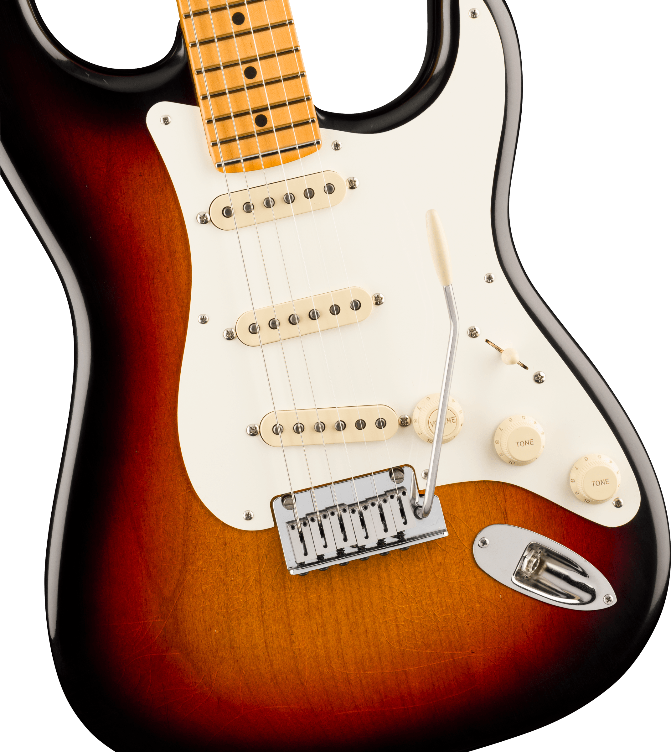 Fender® American Ultra Luxe Vintage '50s Stratocaster®, Maple Fingerboard, 3-Color Sunburst