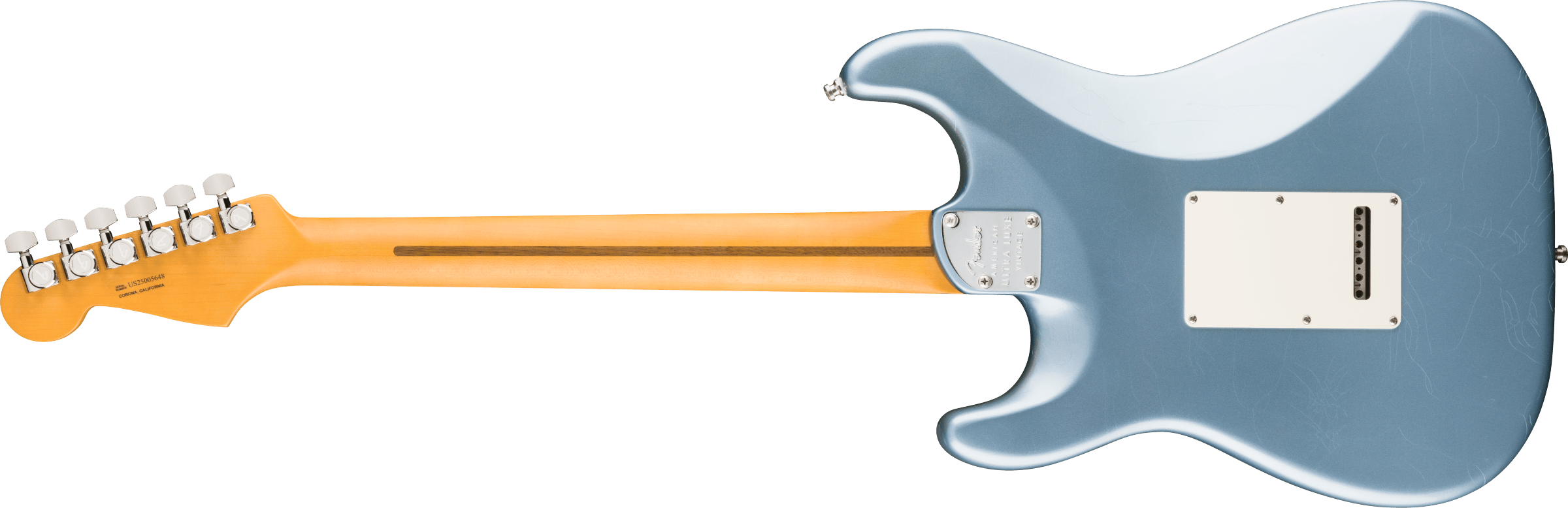 Fender® Limited Edition American Ultra Luxe '60s Stratocaster®, Maple Fingerboard, Ice Blue Metallic
