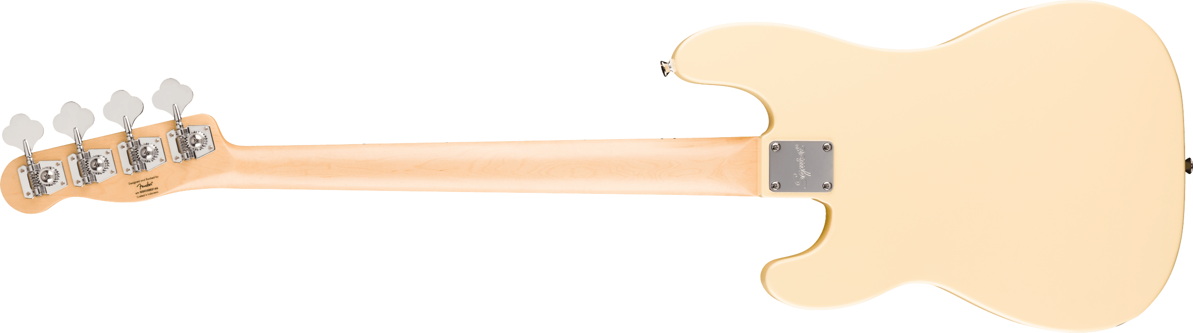 Squier® Paranormal Precision Bass® Thinline SJ, Maple Fingerboard, Parchment Pickguard, Vintage White