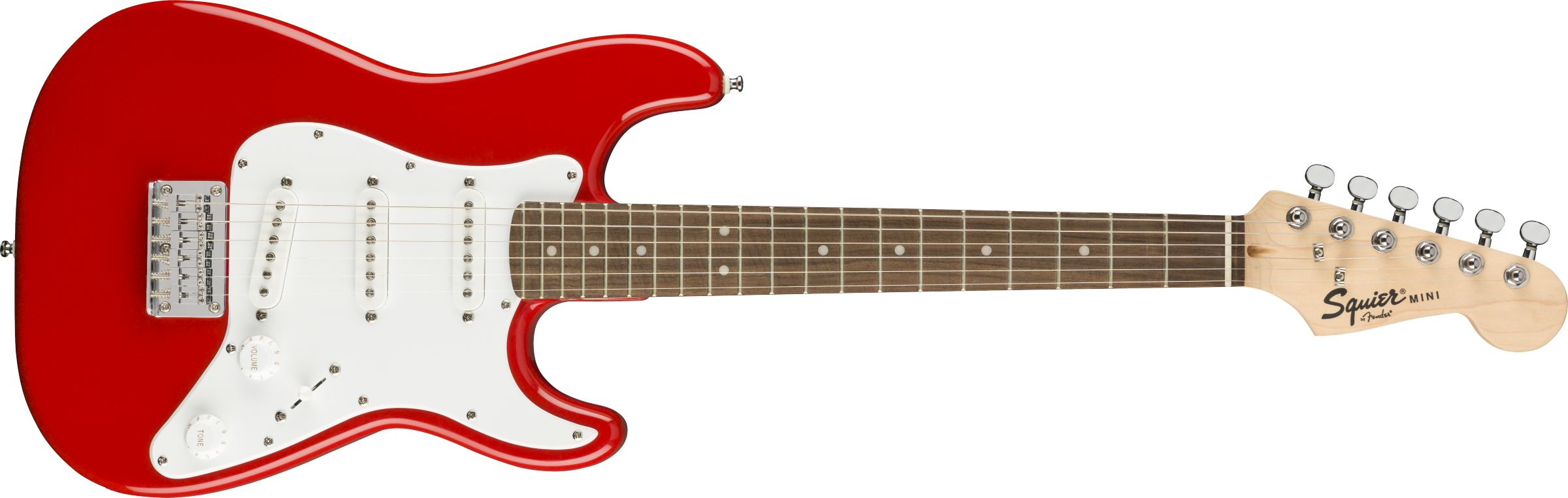 Squier® Mini Strat®, Laurel Fingerboard, Torino Red