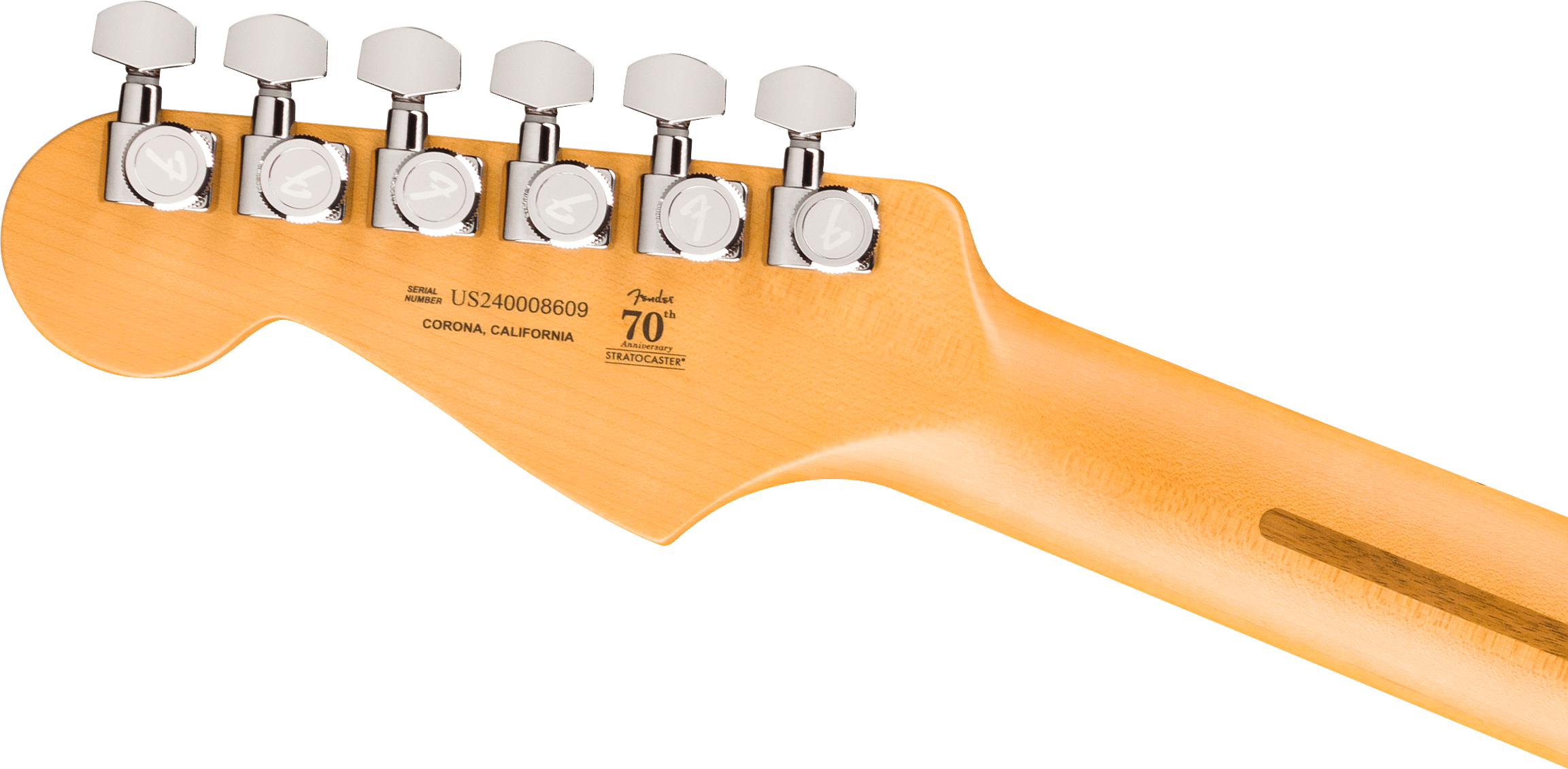 Fender® American Ultra II Stratocaster® HSS, Ebony Fingerboard, Texas Tea